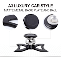 Miniatyrbillede 2 af 5: Magnetisk telefonholder til Audi A3 8V S3 8P, bil luftventilholder, egnet til smartphone og GPS, med bil, 360° justerbar visning, sort