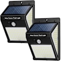 Miniatyrbild 1 av 5: Solcellslampor för utomhusbruk, rörelsesensor [2-pack 144 LED]
