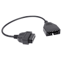 Miniatyrbillede 2 af 5: 12-pin OBD1 til 16-pin OBD2 konverteradapterkabel til GM-diagnose