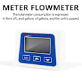 Miniatyrbild 3 av 5: Digital LCD-display Vattenflödessensor Mätare Flödesmätare Rotameter Temperatur Tid Registrering Med G1/2 F