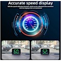 Miniatyrbild 4 av 4: Automatisk HUD Frontdisplay 2,5 tum MPH Hastighetsmätare med GPS-chipset för Cykel, Motorcykel, Lastbil, Bil, Scooter
