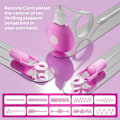 Miniatyrbilde 5 av 5: Elektriske silikon brystklyper med 10 moduser, vibrerende brystklyper, brystvortestimulator med fjernkontroll{F2]