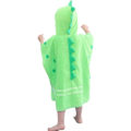Miniatyrbild 4 av 5: Barn Terry Badhandduk med Huva Dinosaurie, Pojkar Strandhandduk Pool Poncho Badkläder Bomull (Grön #A-Ny, 4-6 År)