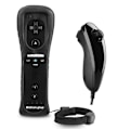 Miniatyrbillede 3 af 4: Indbygget Motion Plus trådløs fjernbetjening Gamepad Joystick - Sort Black Remote Control Only