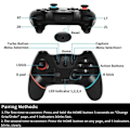 Miniatyrbilde 3 av 3: Trådløs kontroller for Nintendo Switch, Bluetooth Joystick Switch Pro, Switch-kontroller med oppladbart batteri-Turbo-6-Axis