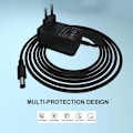 Miniatyrbillede 3 af 5: Universal DC strømforsyning 230 V/12 V/0,5 A, AC/DC AC strømadapter, AC