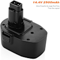 Miniatyrbillede 2 af 5: Powerextra 2500mah 14.4V Erstatningsbatteri til Black & Decker PS140 FireStorm 14.4-Volt NiMH Pod Style Batteri Black and Decker 14.4v Batteri