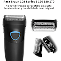 Pikkukuva 3 / 5: Braun Series 1 190 Sähköparranajokoneen Terä, Braun 10B 180 170 Parranajokoneen Terä, Braun Series 1 Varaosat Parranajokoneen Teräverkko ja Folio (Ei Alkuperäinen)