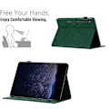 Miniatyrbillede 5 af 5: Etui til Samsung Galaxy Tab S9 FE/S9, Honeycomb-printet læder tabletetui med kortpladser