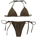 Pikkukuva 4 / 4: CDQ Seksikäs halterneck string bikini -setti, väri ruskea MCDQ