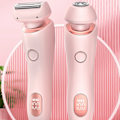 Miniatyrbilde 3 av 5: 2-i-1 Bikini Trimmer Elektrisk Barbermaskin for Kvinner, Silky Glide Pro Hårfjerning for Barbering av Ben, Armer, Armhuler og Ansikt Blue