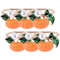 Miniatyrbillede 1 af 5: 6 stk Halloween Thanksgiving Græskar Servietring Mønster Rum Sæt Bordserviet Knapper Høsttema Servietring