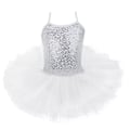 Pikkukuva 1 / 4: iEFiEL Lasten Mekko Tyttöjen Balettimekko Vauva Lapsi Cosplay Tutu Kukka Mekko Tylli Tanssivaatteet Ballerina Keiju Asut 4XL (10-12 vuotta) 4XL (10-12 Years) White