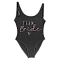 Miniatyrbillede 1 af 5: S-3xl Print Team Bride Badedragt i ét stykke Kvinder Badetøj Polterabend Badedragt Sommer Strandtøj Badedragt rose black rose black M
