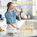 Miniatyrbillede 4 af 5: Æggeholder til køleskab - æggeboks - æggeopbevaring - æggeholder - rullende æggeorganisator - automatisk æggedispenser - æggedispenser til køleskab - 1 stk.