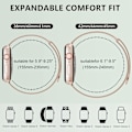 Miniatyrbilde 4 av 5: Kvinner og menn, nettinglenke i mesh stål Magnetisk lås for iWatch-rem (45mm/44mm/42mm/49mm, Regnbue).