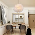 Miniatyrbilde 3 av 4: Kreativ Kronljusfjäder Taklampe Barnerom Kafé Bar