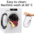 Miniatyrbild 2 av 5: Hårdgolvsrengöringsdukar kompatibla med Morphy Richards 720020 720021 720502 9-i-1 ångmopp (4-pack)