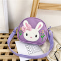 Miniatyrbillede 1 af 3: Små pigetasker Toddler Crossbody-tasker til børn til piger Nytårs fødselsdagsgave (lilla)-X74-