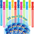 Miniatyrbild 1 av 5: 24-pack 14-tums bubbelstavar, stora bubbelstavar med 24 bubbelpåfyllningslösningar, bubblor festartiklar för påsk, sommar utomhus/inomhusaktivitet