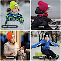 Pikkukuva 5 / 5: Pipo lasten lampulla, nappiparistot Hands-free Led-pipo Talvinen neulottu yövalopipo Taskulamppu Pinkki