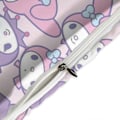 Pikkukuva 4 / 5: c87 Kuromi ja My Melody Pussilakanasetti 3-osainen Vuodevaatesetti Pehmeä Lämmin ja Mukava Pehmeä Sängynpeite 1 Pussilakanalla ja 2 Tyynyliinalla Makuuhuoneeseen A 135x200cm 53x78in
