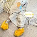 Miniatyrbillede 4 af 5: Andesko Slippers med Andefødder, Halloween Ande Slippers til Kvinder Vinter, Cosplay Monster Pote Plys Slippers One Size Fits All Gul -WELLNGS