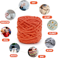 Miniatyrbild 2 av 5: Stickgarn 4x Stickgarn för Virkning, Mjukt Chunky Garn för Garnprojekt orange