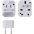 Miniatyrbillede 3 af 4: Rejseadapter - EU til alle stikkontakter - Universal International Strømadapter - 3-i-1 Stik - 220V (Hvid)