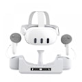 Miniatyrbillede 2 af 4: Kompatibel Ladestation til Meta Quest 3 VR, Headset Display Holder og Controller Mount Station, Ladestation Stativ Base - Perfekt