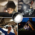 Miniatyrbillede 5 af 5: 2 stk. P13.5S DC6V-24V LED Opgraderingspærer Hvide Maglite Celle Lommelygter 6500K 3W