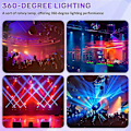 Pikkukuva 5 / 5: 15W RGBW LED-scenivalo Pinspot Beam Spotlight Ammattimainen DJ DISCO Party KTV Taustavalo Scenivalo