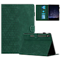 Miniatyrbillede 1 af 5: Etui til Samsung Galaxy Tab S9 FE/S9, Honeycomb-printet læder tabletetui med kortpladser