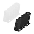Miniatyrbild 1 av 5: 10-pack 24 Hål Örhängeshållare Akryl Örhängesdisplay Ställ Organizer Ställ L-formad Örhänge (FMY)