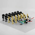 Pikkukuva 4 / 5: Star Wars Separatist Battle Droid Count Dooku General Grievous Ventress Minifiguurisetti Aseilla ja Tarvikkeilla