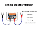 Miniatyrbillede 5 af 5: 2024 Trådløs Bluetooth 12V Batteriovervåger BM6 Med Bilbatteri Sundhedstjek App Overvågning Batteritester