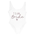 Miniatyrbillede 1 af 5: S-3xl Print Team Bride One Piece Badedragt Kvinder Badetøj Polterabend Badedragt Sommer Strandtøj Badedragt rose white rose white S