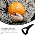 Pikkukuva 3 / 5: 10 kpl sormikynnet Halloween-asu kynnet punk-kynsitaidekoriste