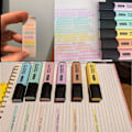 Miniatyrbillede 5 af 5: Overstregningstusch, pastel farver, mejselspids, assorterede farver, vandbaseret, hurtigtørrende, stil 2