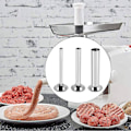 Miniatyrbillede 4 af 5: 3 stk. pølsestopper i rustfrit stål, påfyldningstragte, dyser, reservedele, påfyldningsrør, base Di