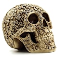 Miniatyrbilde 3 av 3: Staty Decor Aztec Dødsfløyte Skaller Aztec Dekor Halloween Skalle DekorasjonerBY
