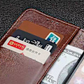 Miniatyrbillede 5 af 5: IDEWEI Etui til Fairphone 5 Stativpung Telefon Læderetui{HH}