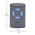 Miniatyrbilde 3 av 4: 1 PAKKE - Kompatibel med Hormann HSM2 HSM4 868 MHZ med 4 knapper Blå farge Erstatt Hormann 868 MHz