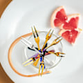Miniatyrbillede 4 af 4: Frugtgaffel Husholdningssæt Rustfrit Stål Månekagegaffel Ostegaffel Dessertgaffel Kage 10 stk. - Grøn