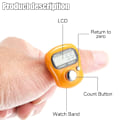 Miniatyrbillede 2 af 5: Galaxy 4-pak Elektronisk Lommeregner, 5-cifret Nulstillingsbar Finger Tæller, Håndholdt Lommeregner med LCD-display