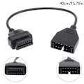 Miniatyrbillede 1 af 5: 12-pin OBD1 til 16-pin OBD2 konverteradapterkabel til GM-diagnose