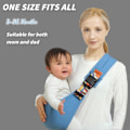 Miniatyrbillede 2 af 5: Paris_Babysele - 2024 Ny Babyvikle Bæresele Nyfødt til Tumling, Justerbar{F2]