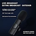 Miniatyrbillede 5 af 5: Lavalier Mini Mikrofon 2-pak Trådløs iPhone & Android Til YouTube TikTok Vlog