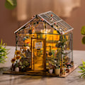 Miniatyrbillede 1 af 5: DIY Træhusdocka Kit med Møbler - Miniatyr 3D Puslespil til Hjemindretning