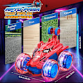 Pikkukuva 4 / 5: Spiderman RC-auto, latautuva stuntti-RC-auto 360 asteen kierteillä ja 4WD-pyörien valoilla